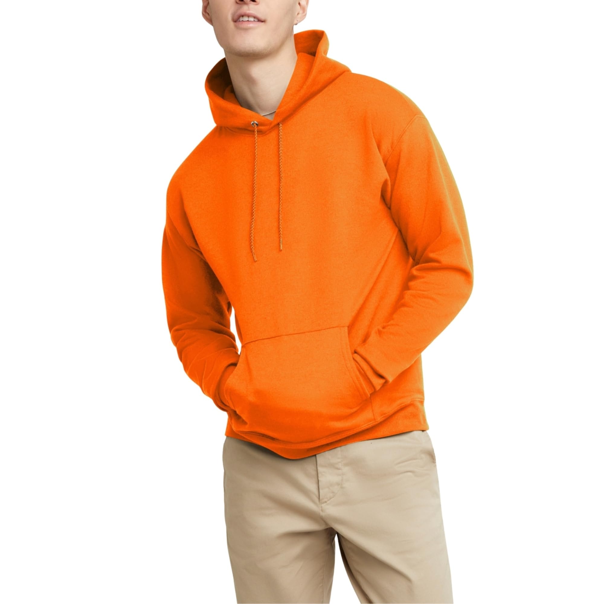 Hanes EcoSmart Hoodie, Midweight Fleece, Pullover Hooded Sweatshirt for Men